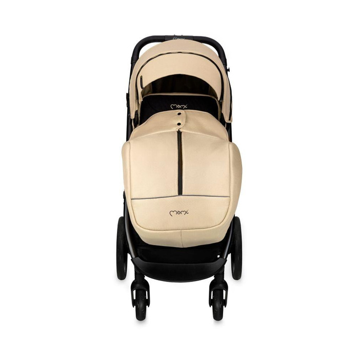 Дитячий візок-прогулянка MoMi Miya, бежевий (до 22 кг) – колеса EVA, повний комплект аксесуарів