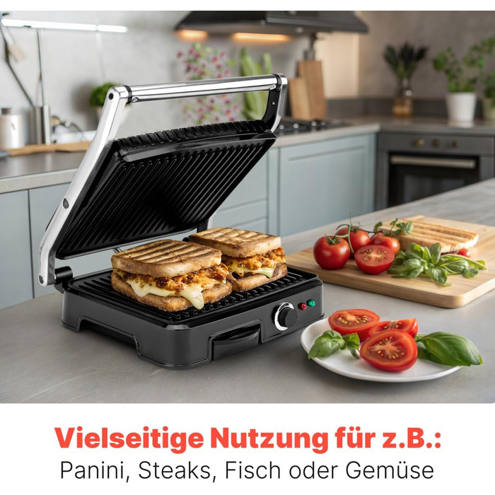 Контактний гриль Clatronic® KG 3487: 2000W, антипригарне покриття, для паніні та тостів