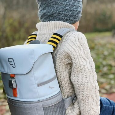 Рюкзак Stokke JetKids Crew BackPack - Легкий, розширюваний рюкзак - Практичний для школи та подорожей - Регульований та водовідштовхувальний - Ідеально підходить для дітей віком від 2 до 7 років (Blue Sky)