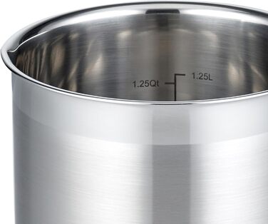 Молочник ELO Turmalin з мірною шкалою та дозатором олії, 14 см, нержавіюча сталь, індукційне дно