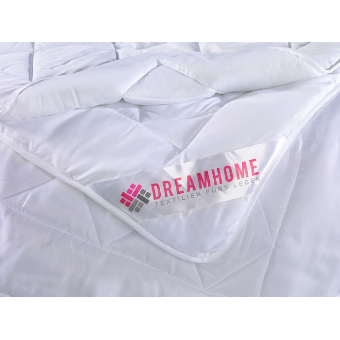 Ковдра DreamHome 135x200 см на 4 сезони - Оeko-Tex сертифікована, адаптована стегальна ковдра 135x200 см - літня та зимова ковдра - ковдра на всі сезони