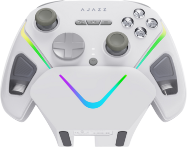 Бездротовий геймпад з док-станцією Ajazz GP100 Set White (GP100S-W)