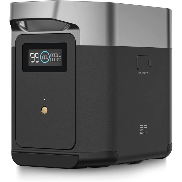 Електростанція EcoFlow DELTA 2: портативна, 1024Wh, LiFePO4, сонячний генератор, розширювана до 3kWh, швидка зарядка, для кемпінгу та дому