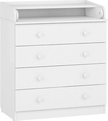 Комод для переодягання Shefa Kids 800 білий - якісний комод з пеленальним столиком для дитячої кімнати