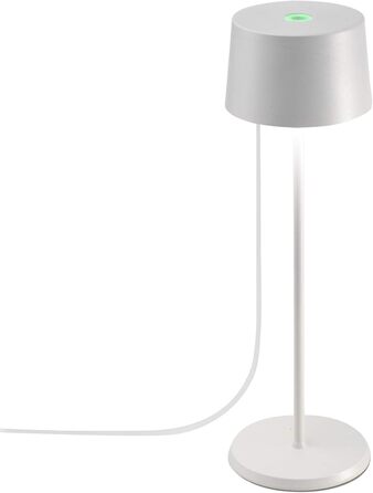 LED-лампа Zafferano Olivia, регулювання яскравості, IP65, для внутрішнього та зовнішнього використання, Micro-USB, висота 35.5 см, білий колір