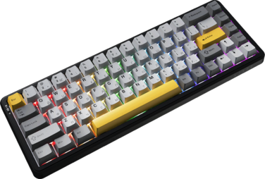 Дротова магнітна клавіатура Ajazz AK680 MAX Magnetic switches Black Gray Yellow (AK680-M-BGY-AW)