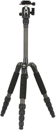 SIRUI T-025SK+B-00K туристичний ультралегкий штатив-тринога з вуглецевого волокна з кульовою головкою, висота 128 см, вага 0,98 кг, вантажопідйомність 5 кг