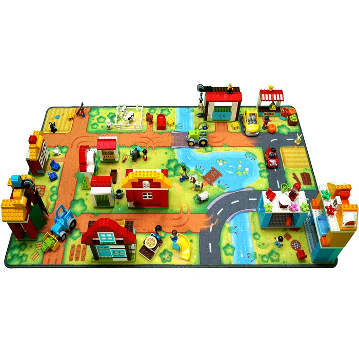 Дитячий килимок HuggyPlay Rug 90 x 150 см (Farm)