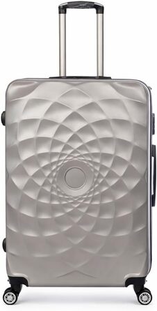 Чохол-валіза Bosdela: ручна валіза (50см, 60см, 71см, 980г, срібна)