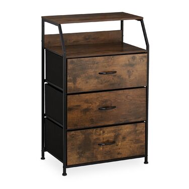 Комод Relaxdays з 3 висувними ящиками