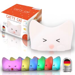 Дитячий LED нічник MegaLight (Catty) — регульований сенсорний світильник для дітей та немовлят, USB-зарядка