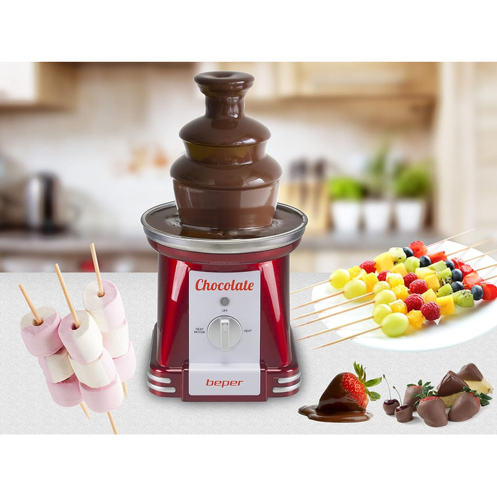 Шоколадний фонтан BEPER P101CUD200, ABS пластик, об'єм 750 мл