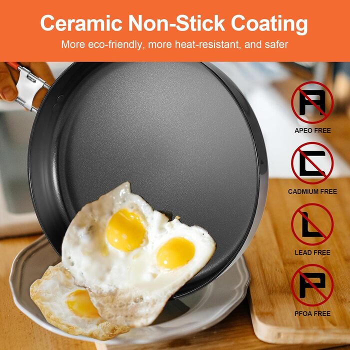 Набір кухонного посуду для кемпінгу Odoland 10 предметів: каструля, сковорода з антипригарним покриттям, тарілки, миски, виделки, ножі, ложки. Ідеально для кемпінгу, пікніків, походів та трекінгу. Виготовлений з нержавіючої сталі з захисною шкіряною обкла