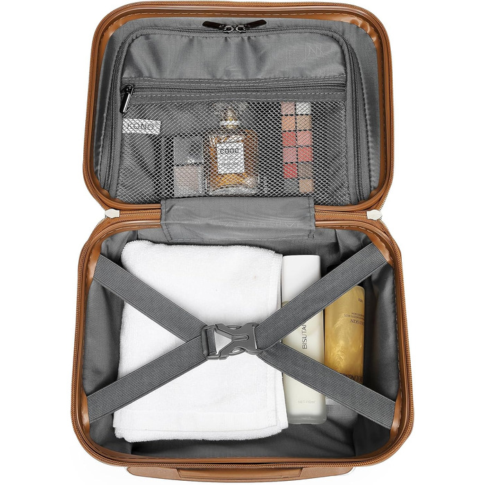 Набір валіз KONO 4 шт. з ABS-пластику з TSA замком (M, L, XL) - білий