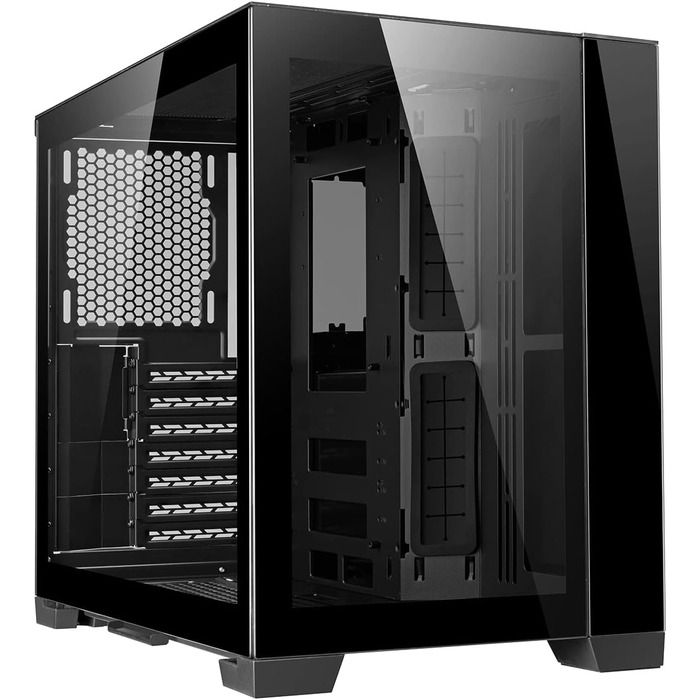 Корпус для ПК Lian Li O11 Dynamic Mini Midi-Tower, загартоване скло, чорний
