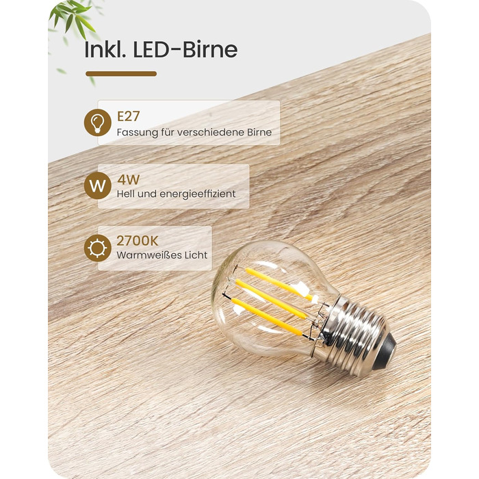 Дерев'яна торшерна лампа GOEBLESON для спальні, вітальні, готелю. Сучасний дизайн, кольор сірий, E27, LED 2700K, кільцева форма, ZME07TLD05N1