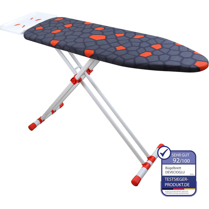 Прасувальна дошка DEVEÇİOĞLU 50-80см з чохлом 36x114см для парогенераторів, складна | Прасувальна дошка Mm480