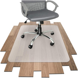 Захисний килимок для підлоги Office Marshal для твердої підлоги будь-якого виду - з TV - перевірена підкладка для офісного крісла для надійного захисту підлоги - Килимок з вибором розміру (90x120 см) 90 см x 120 см