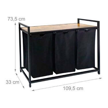 Організатор для білизни Relaxdays з 3 відділеннями та полицею