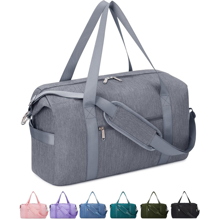 Ручна поклажа Narwey 40L Grey (45x36x20 см) - Сумка вихідного дня/Спорт для жінок та чоловіків