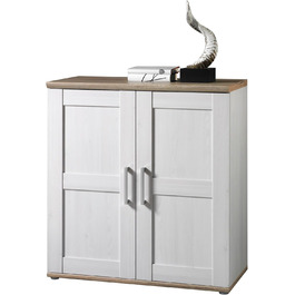 Стеля Трейдинг комод ROMANCE в стилі сільський дім, матеріал - алящевий шпон, колір - горіх, розмір 186x100x46 см. Велика тумба/комод для вітальні з великим об'ємом зберігання.