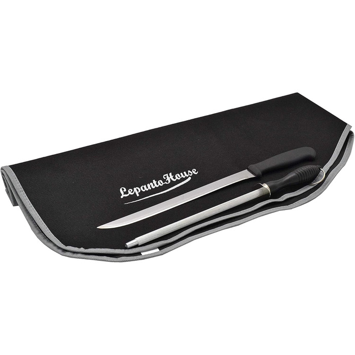 Підставка для шинки LepantoHouse Hammon, медовий колір, з ножем та кришкою, для дому та ресторану, чорний колір