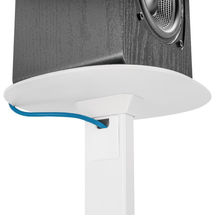 Підставки для колонок, 2 шт. – міцні ніжки для акустичних систем, до 10 кг, регульована висота 727-1171 мм (білі)