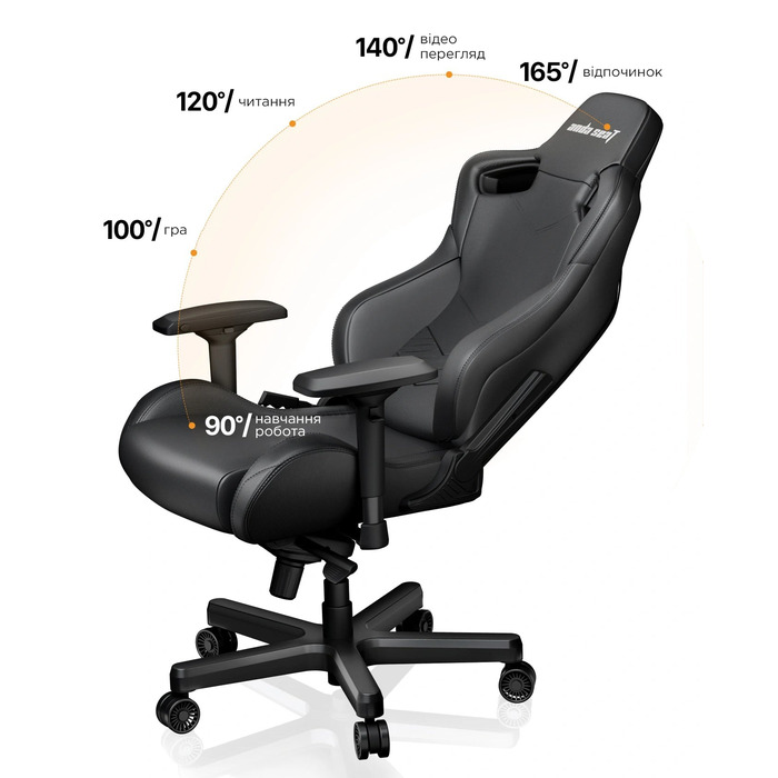 Крісло ігрове Anda Seat Kaiser 2 Black Size XL