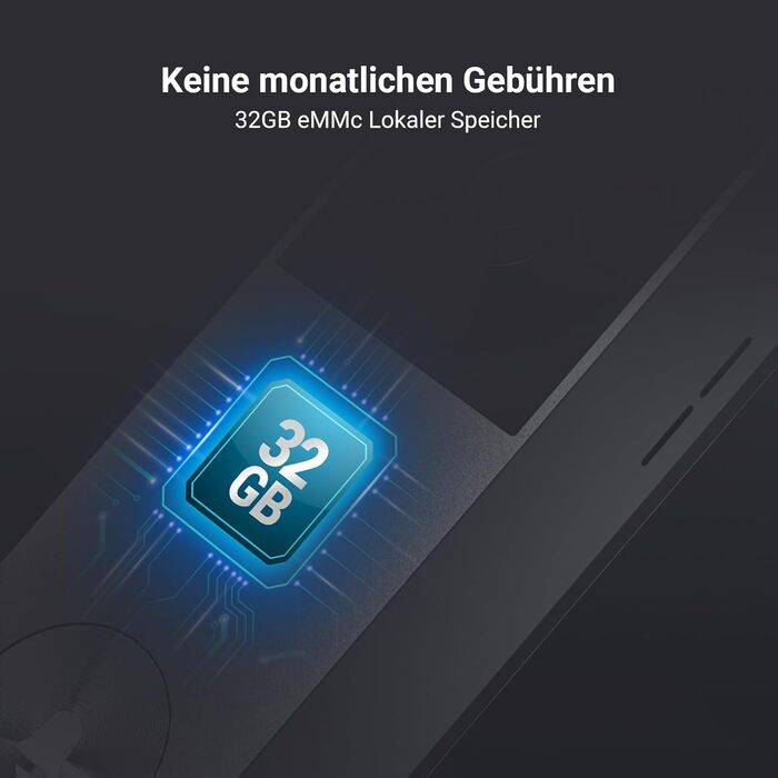 Відеодзвінок EZVIZ CP3 Pro з акумулятором та Chime CH1, бездротовий з камерою, розпізнавання людей, 2K, кольорова нічна зйомка, двосторонній аудіо, 8GB eMMC, комплект з дзвінком (дзвінок з сонячною панеллю HP3 Pro)