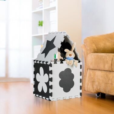 Relaxdays 34-елементний пазломат з бордюром та малюнками