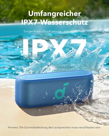 Soundcore Select 2S: Портативна Bluetooth-колонка з 20W, BassUp™ та IPX7 захистом (синій)