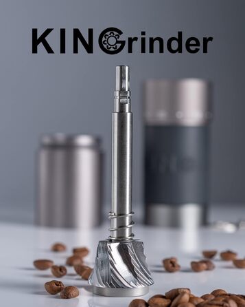 KINGrinder K6 - ручна кавомолка з 200 налаштуваннями помелу для Aeropress, French Press, Drip, Espresso, об'єм 25-35г