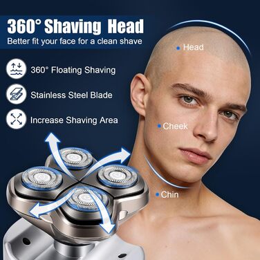 Смінні леза Pro 4 для голильниці для лисини Pitbull Skull, Butterfly Kiss Pro та Palm Shavers, водонепроникна гнучка бритва для чоловіків (волога та суха гоління)