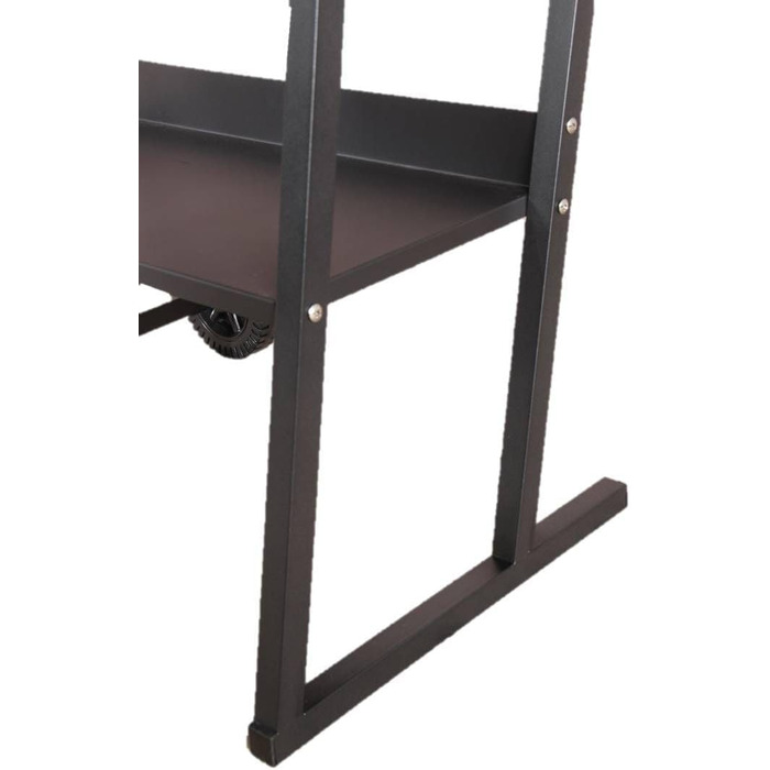 Мангал Tarrington House Brigida з чавунною решіткою, сталь, 2 регульовані решітки, на колесах, чорний