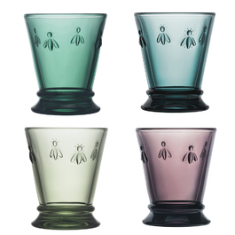Набір різнокольорових склянок La Rochere ABEILLE, h 10,3 см, 260 мл, 4 шт.