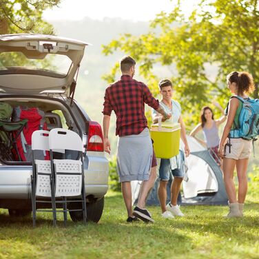 Набір з двох розкладних садових стільців Relaxdays