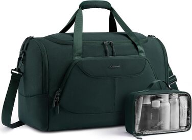 Спортивна сумка LOVEVOOK для жінок 30L з відділенням для взуття та мокрих речей, невелика сумка для залу, плавання, сауни, ручної поклажі для спорту, фітнесу, тренувань та подорожей, водонепроникна дорожня сумка-мішок (зелений, 45x24x28cm(30L))