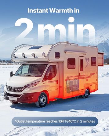 Дизельний опалювач VEVOR 8 кВт, 12/24 В, портативний, з пульт. та LCD, 5л, для авто, вантажівок, кемперів, блакитний