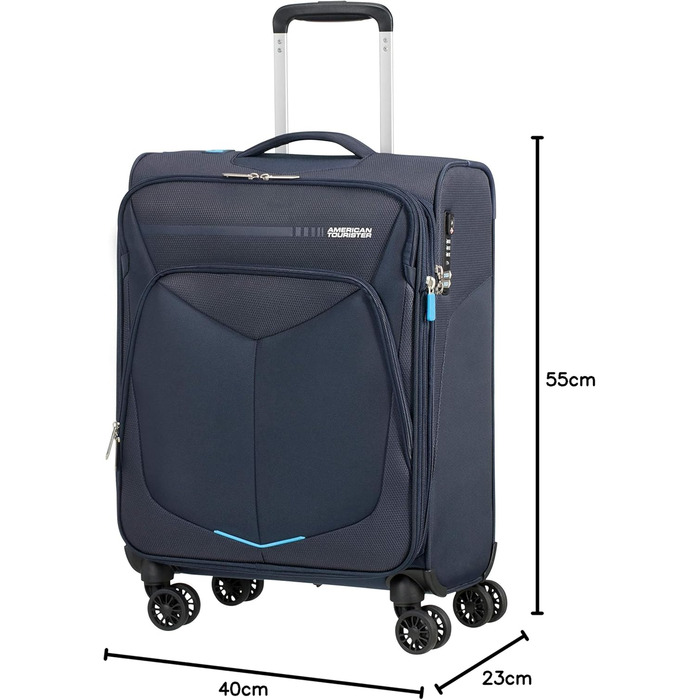 Валіза American Tourister Summerfunk, 55 см, 46 л, синя
