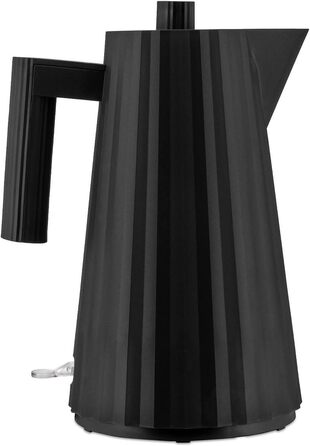 Електричний чайник Alessi Plissé MDL06 B, 1.7л, термопластик, чорний, 2400W, з європейським штекером