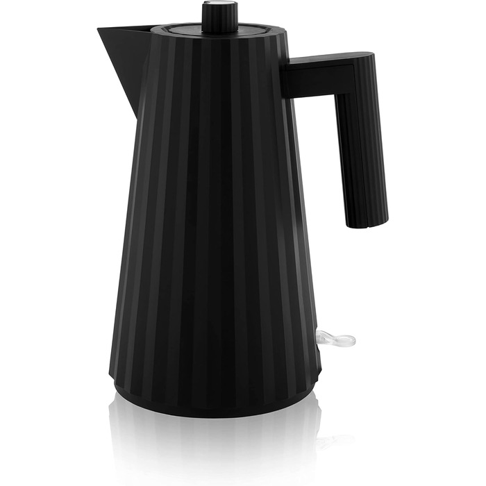 Електричний чайник Alessi Plissé MDL06 B, 1.7л, термопластик, чорний, 2400W, з європейським штекером
