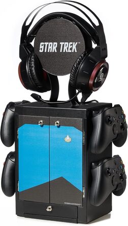Органайзер для ігрових аксесуарів Star Trek Blue від Numskull: підставка для контролера та навушників (PS5, Xbox Series X/S, Nintendo Switch)