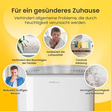 Електричний осушувач повітря Cosi Home 12L - для дому, від вологи та плісняви