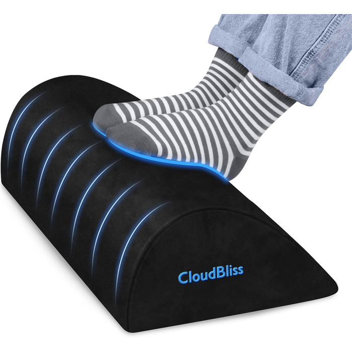 Підставка для ніг CloudBliss чорного кольору, велика