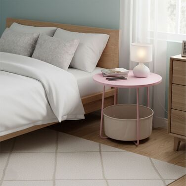 Relaxdays: Приставний столик з кошиком