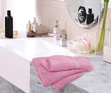 Набір рушників Utopia Towels Premium, 100 бавовна, 600 г/м, 40,6x71,1 см, рожевий, 6 шт.