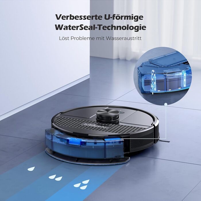 Робот-пилосос Lubluelu SL68 Plus 3-в-1 з функцією миття, 4500Pa, лазерна навігація, керування через додаток, 24 зони заборони для шерсті тварин, килим