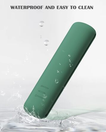 Силіконова підставка для пензликів для макіяжу CORNERIA зелена