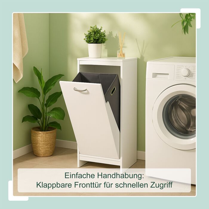 Шафа для білизни Relaxdays з місткістю 48 літрів та мішком для білизни