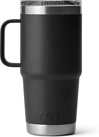 Термос YETI Rambler з кришкою Stronghold, чорний, 20 oz (591 ml)
